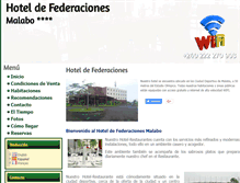 Tablet Screenshot of hoteldefederaciones.com